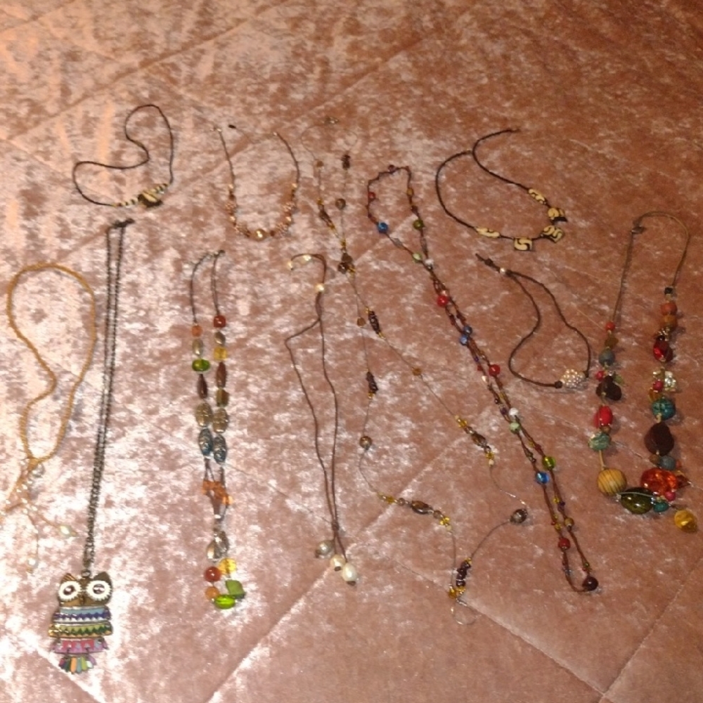 Jewelry Lot Of Necklaces (11) In Set😁😁🙂🙂